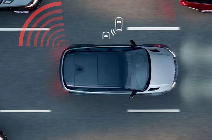 Illustration Of Blind Spot Assist