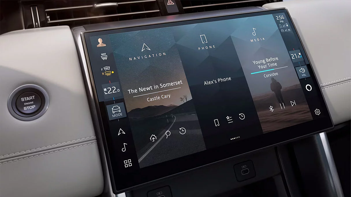 Discovery sport interior dashboard and infotainment system