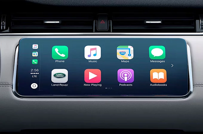 Range Rover Evoque's InControl Apple Car Play screen