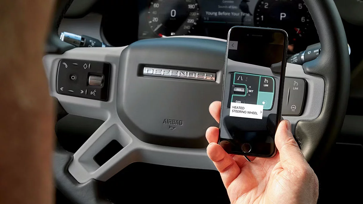 View Of Steering Wheel And Infotainment System