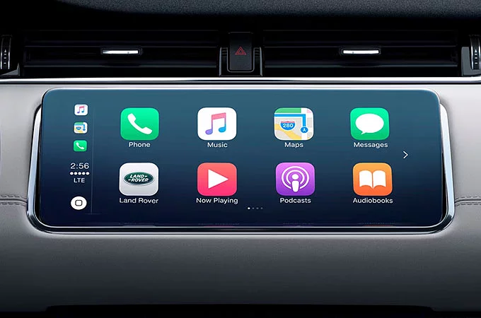 Range Rover Evoque's InControl Apple Car Play screen