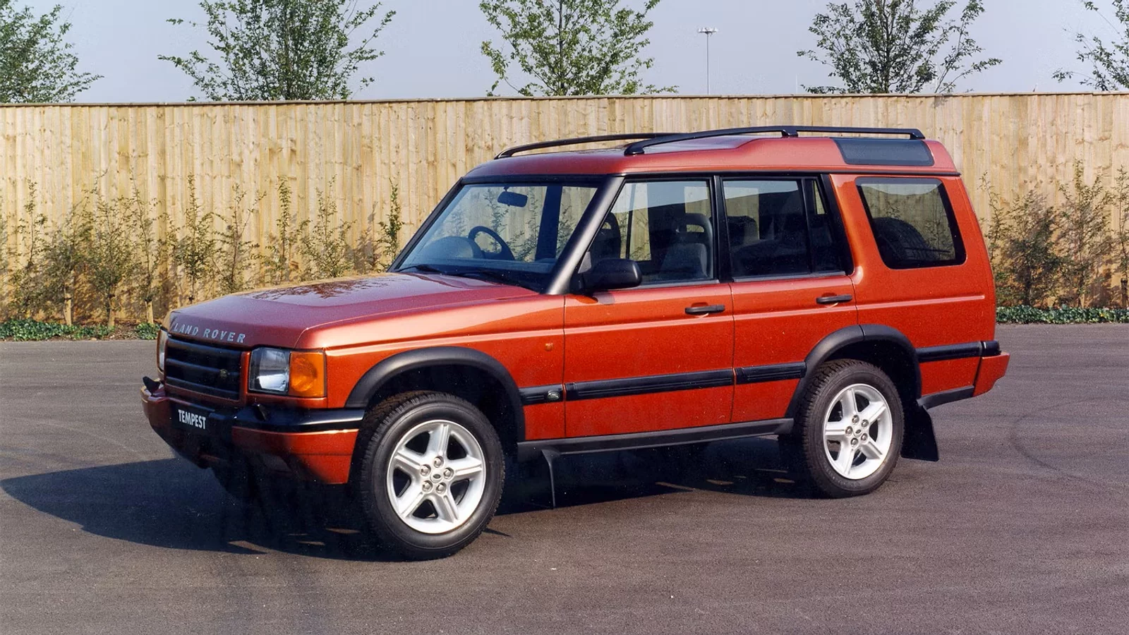 Red Land Rover Heritage Discovery