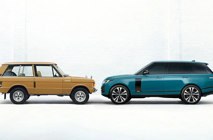 Modele vechi Range Rover parcate