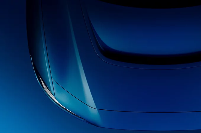 Jaguar I-Pace bonnet close up  of top view