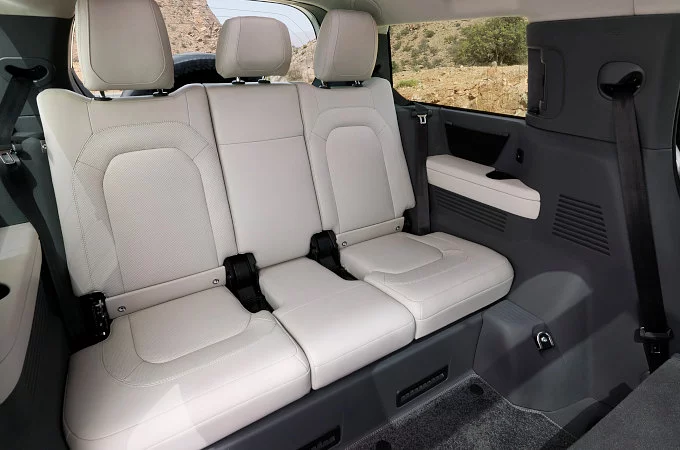 Defender rear seating view