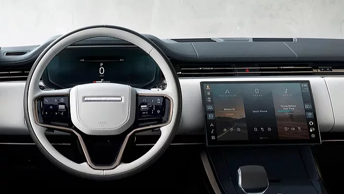 Range Rover Sport interior dashboard and infotainment system