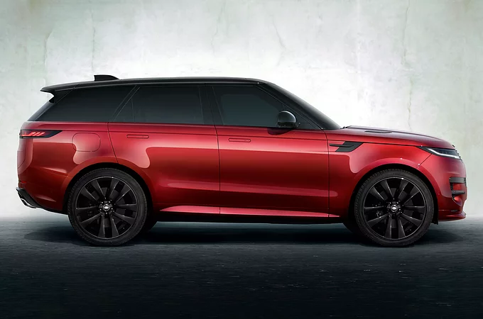 Side view of Range Rover Sport Firenze Red