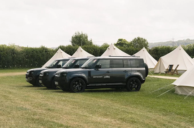 Defender Glastonbury festivalil