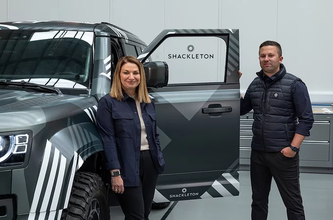 Defender Rally partnerība ar Shackleton