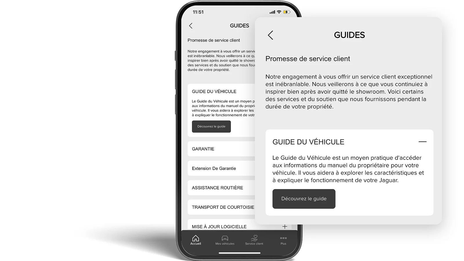 CONSULTATION DU MANUEL ET DU GUIDE DU VÉHICULE

