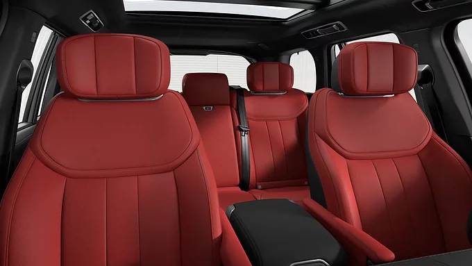 PIMENTO PERFORATED SEMI-ANILINE LEATHER SEATS WITH EBONY INTERIOR