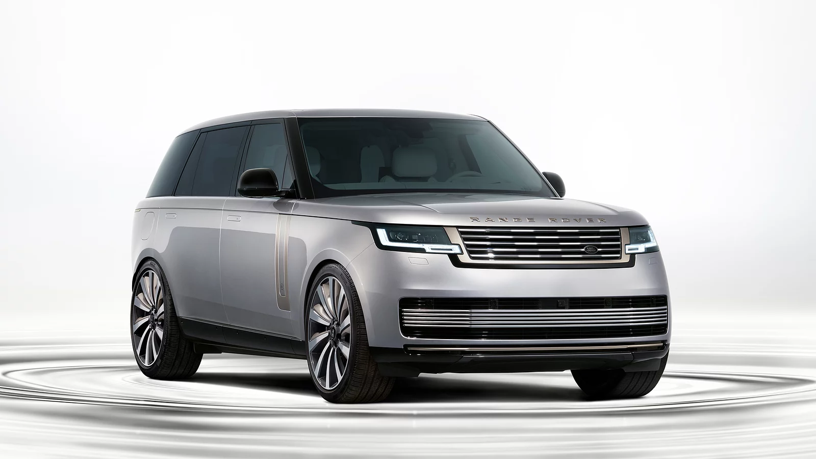 Range Rover SV ultra parked in studio