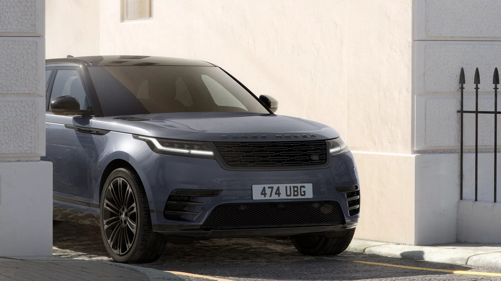 Range Rover Velar belgravia black driving on road