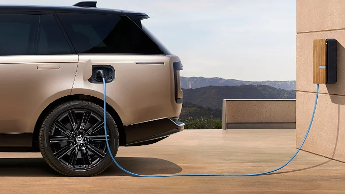 Range Rover charging at the phev station point