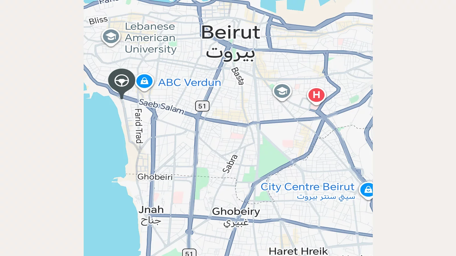 ماذا يوجد بالقرب مني؟