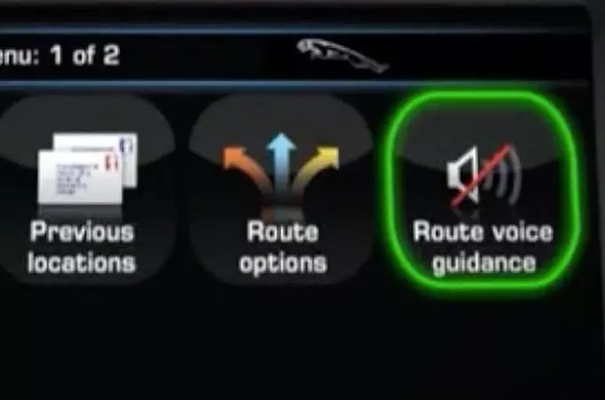 NAVIGATION SYSTEM VOICE GUIDANCE SETTINGS