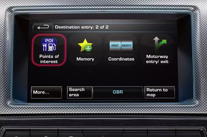 NAVIGATION SYSTEM - USING POINTS OF INTEREST (POI) (2014 - 2015)