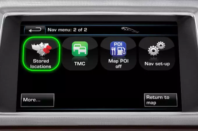 NAVIGATION SYSTEM - MEMORY POINTS (2012 - 2013)