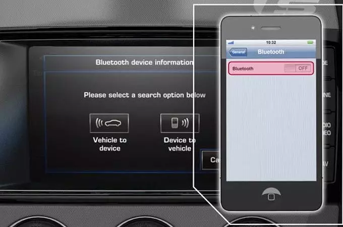 IN-CAR BLUETOOTH® PAIRING - VEHICLE TO DEVICE