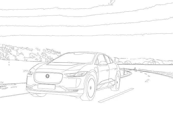 jaguar car coloring pages