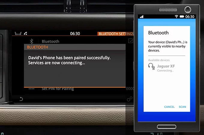 INCONTROL TOUCH: BLUETOOTH®-TELEFONOPKOBLING