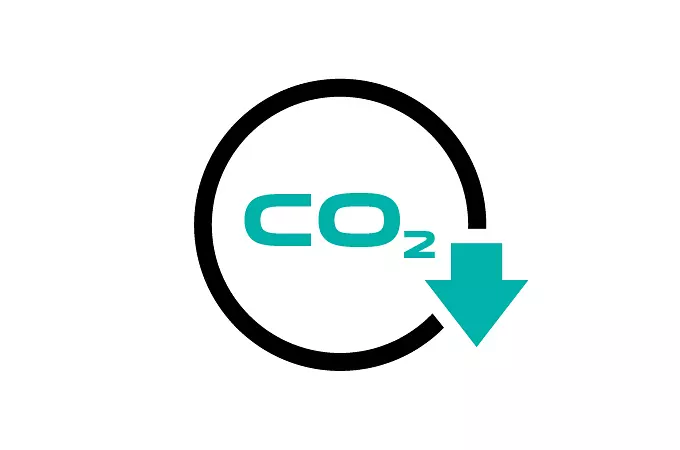 ZREDUKOWANA EMISJA CO<sub>2</sub>