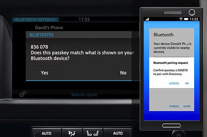 TOUCH: BLUETOOTH PHONE PAIRING