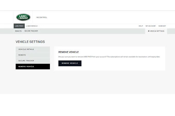 REMOVE A VEHICLE FROM YOUR ACCOUNT