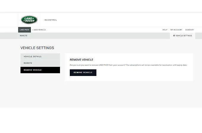 REMOVE A VEHICLE FROM YOUR ACCOUNT