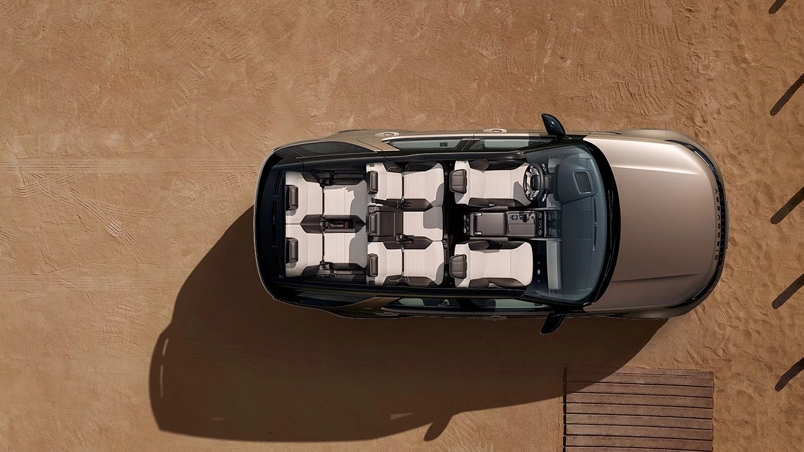 Land Rover Discovery zdjęcie rozmieszczenia foteli