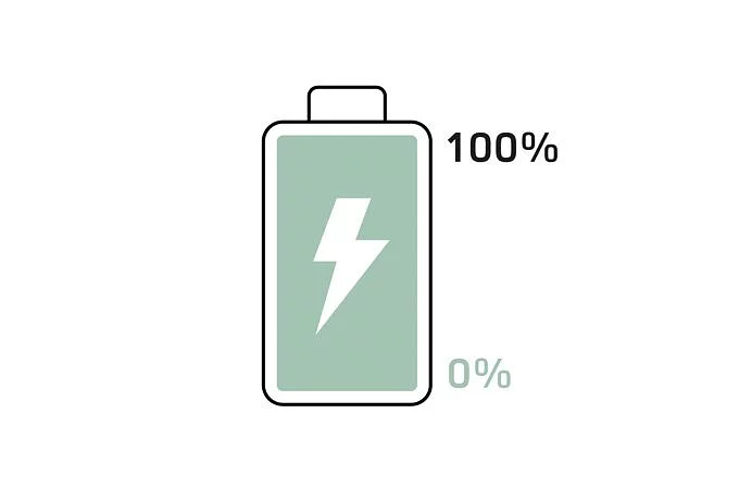 Illustration de charge complète de la batterie Land Rover