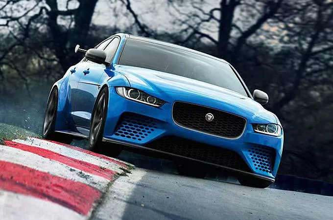 Blue Jaguar front