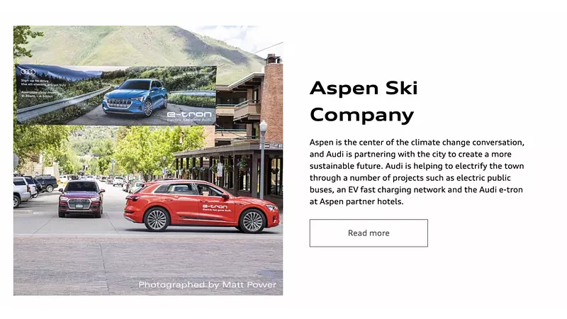 Audi partners with the Aspen Ski Company
