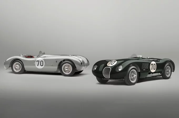 A JAGUAR CLASSIC KÉT EXKLUZÍV ‘70-EDITION’ C-TYPE CONTINUATION MODELLEL ÜNNEPLI A C-TYPE 70 ÉVVEL EZELŐTTI SIKERÉT