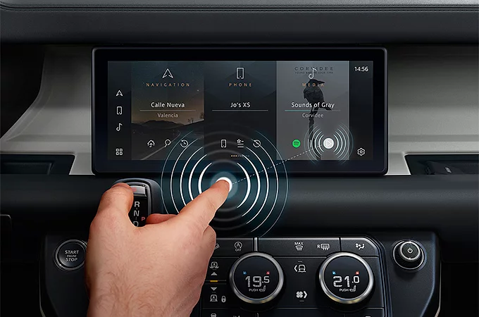 Нові безконтактні сенсорні екрани Jaguar Land Rover, щоб зупинити розповсюдження вірусів