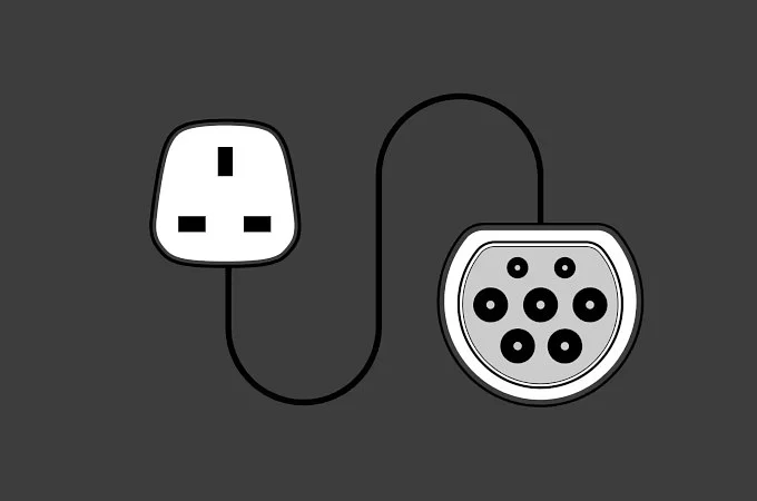 Domestic Plug Charging Cable Icon