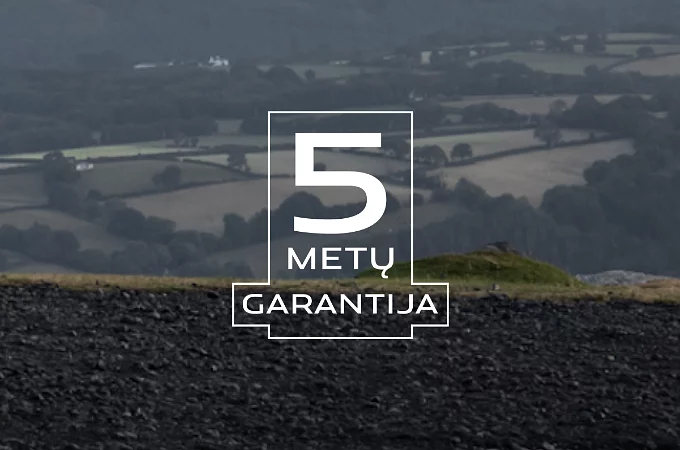 5 METŲ GARANTIJA 